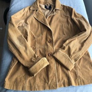 Vintage!- Y2K style Goldenrod colored Corduroy Women's Jacket/blazer size 1x